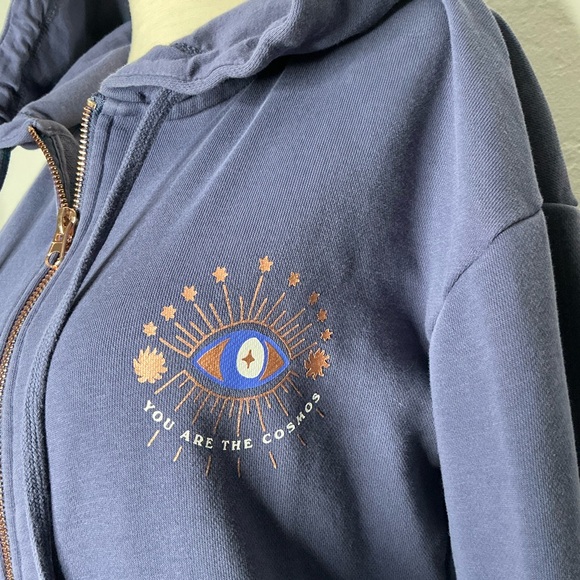 Spiritual Gangster You are  the Cosmos Hoodie Jacket Navy Size Small - Picture 6 of 11